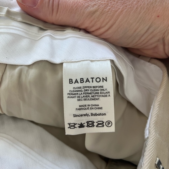 Babaton Agency Short 3” Taupe Beige Wool Blend Like New Small - Picture 8 of 10